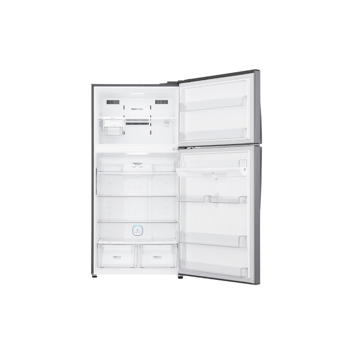 ثلاجة إل جي بتقنية الانفرتر ديجيتال، نوفروست، بابين، سعة 418 لتر، GR ...