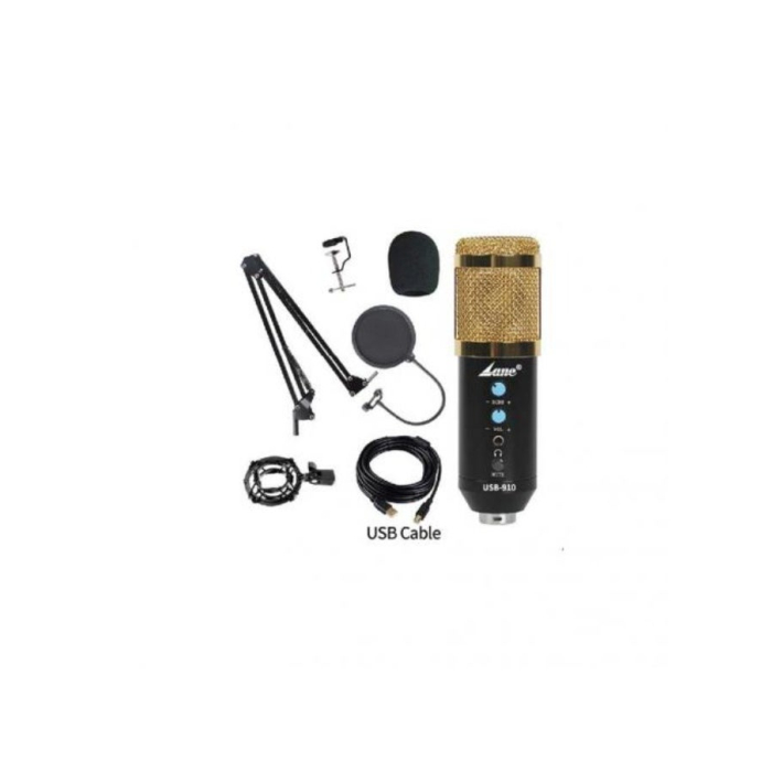 مايكروفون سلكي لان، USB-830KIT - أسود