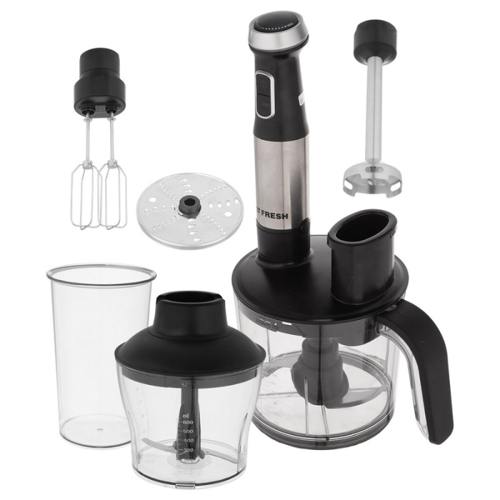 خلاط يدوي متعدد الاستخدام فريش، 1.5 لتر، 1100 وات، HB-1100FO - اسود