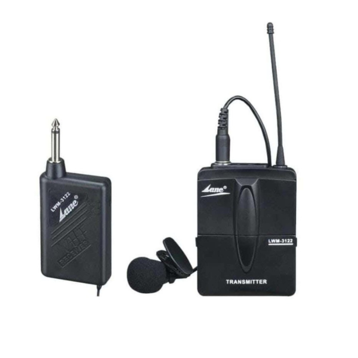 ميكروفون لاسلكى لان، LWM-3122 - اسود