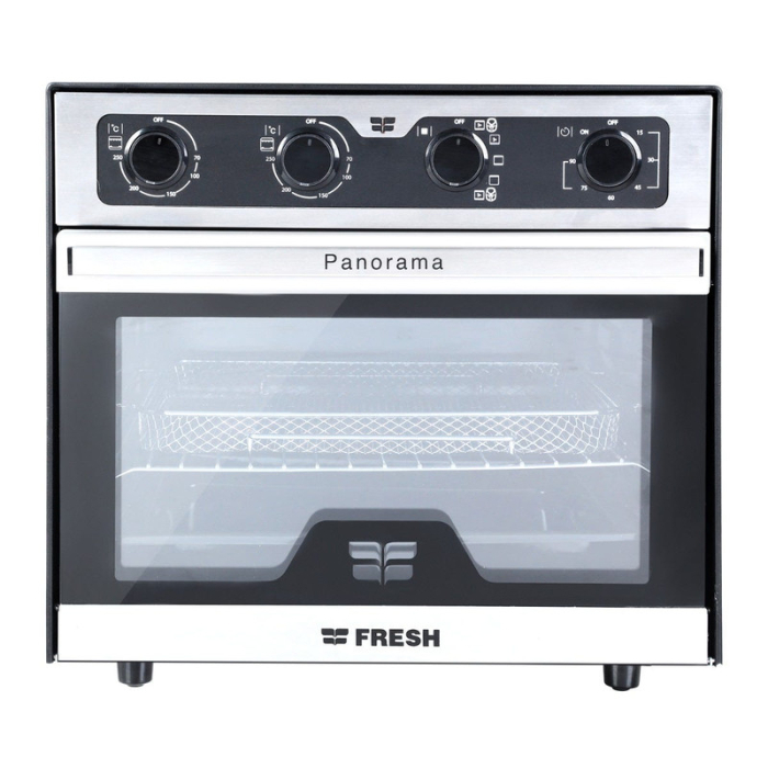 فرن كهرباء مع شواية وقلاية فريش Panorama، سعة 45 لتر، 2700 وات، ستانلس ستيل - Fresh-500016635