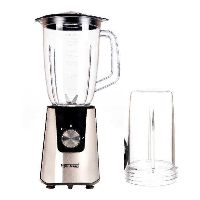 خلاط ميديا تك، 1.5 لتر، 2 مطحنة، 600 وات، MT-B17 - روز جولد