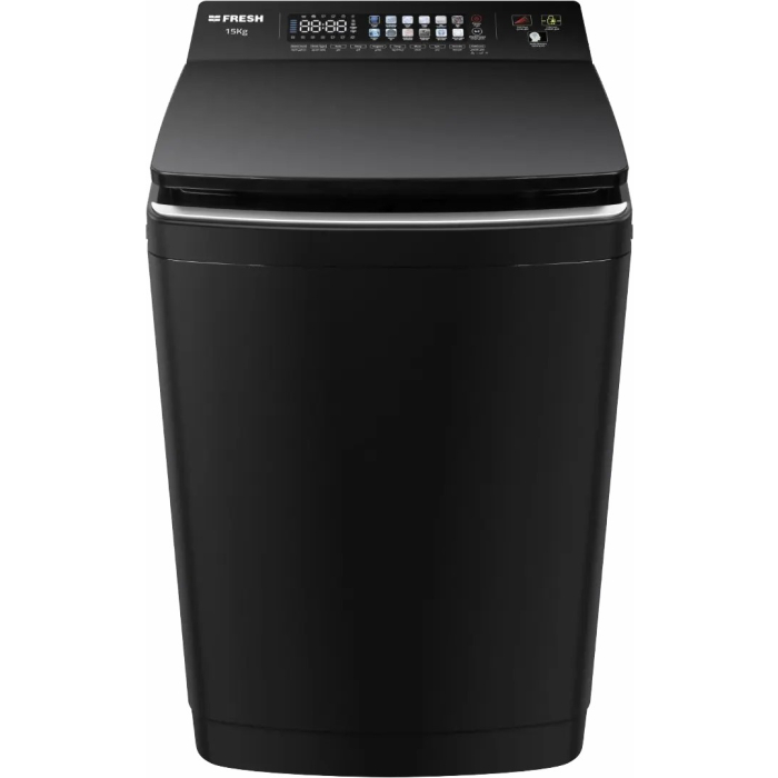 غسالة فريش فوق أوتوماتيك تحميل علوي، 15 كجم، FTM-15B - أسود
