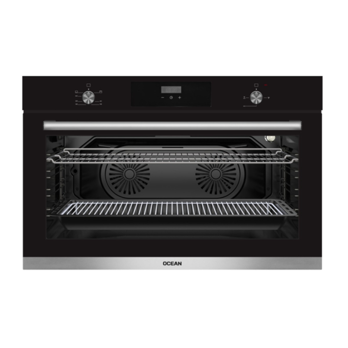 فرن غاز بلت ان بشواية اوشن ديجيتال، 90 سم، 97 لتر، اسود زجاجي - OGVOF 94 N RC TC SV
