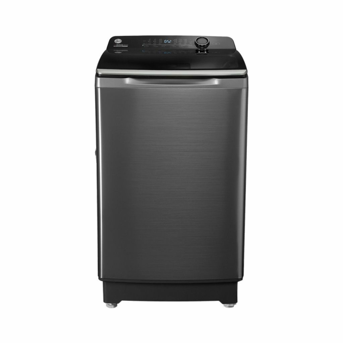 غسالة هوفر تحميل علوي فوق أوتوماتيك بطلمبة ، 14 كجم، HWH-TLN14DSL - فضي