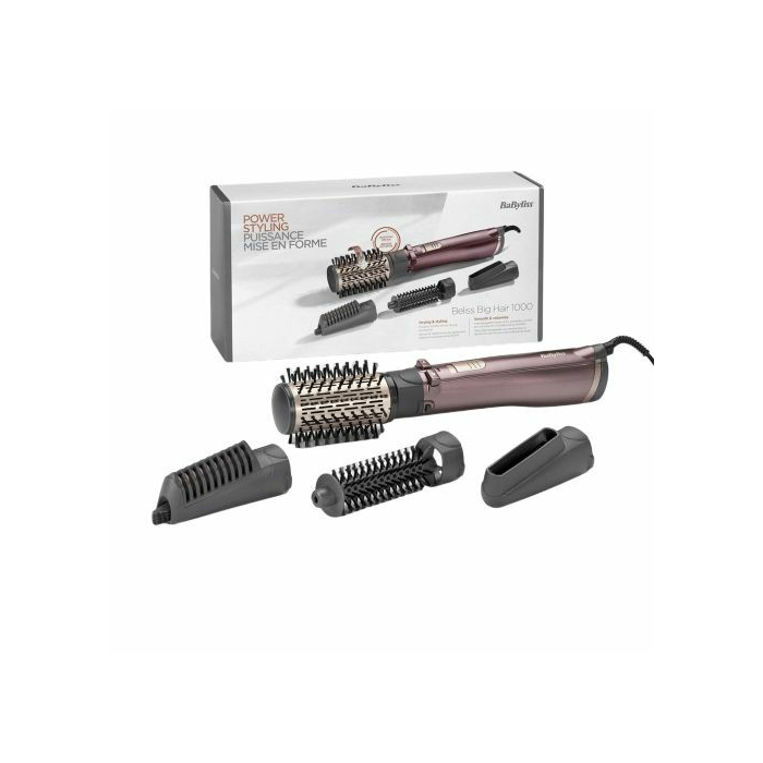 فرشاة دوارة بيبي ليس سيراميك مع ملحقات، درجتي حرارة، AS960SDE - بنفسجي