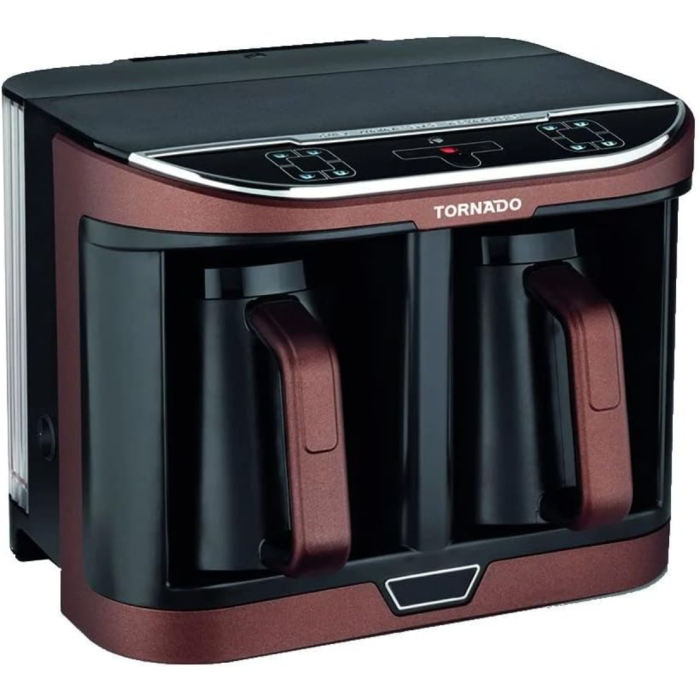 محضرة قهوة تركي تورنيدو أوتوماتيك 660 مل بني × أسود تانك مياه TCME-100D-PRO