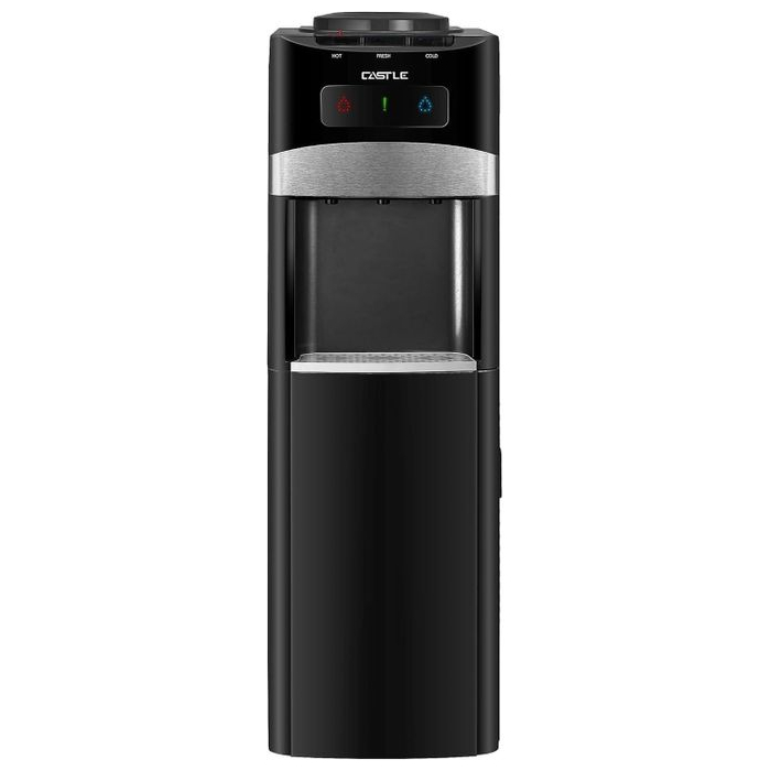 مبرد مياه كاسيل، 3 حنفية، بارد /ساخن/ فاتر، مزود بحافظة، WD 3050 - اسود