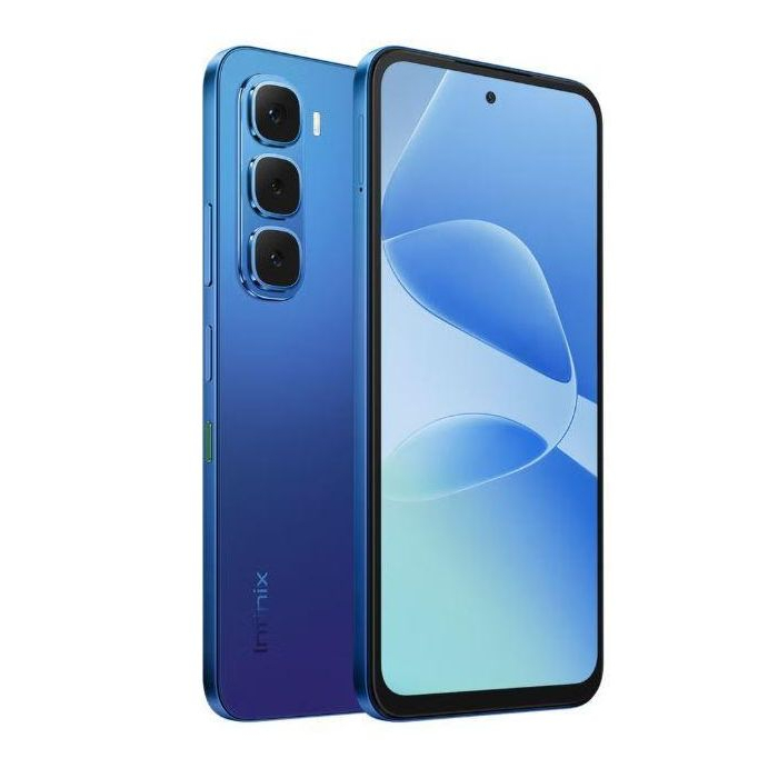 انفنيكس هوت 60i ثنائي الشريحة، 6+6 جيجابايت رام، 128 جيجابايت، 4G، أزرق
