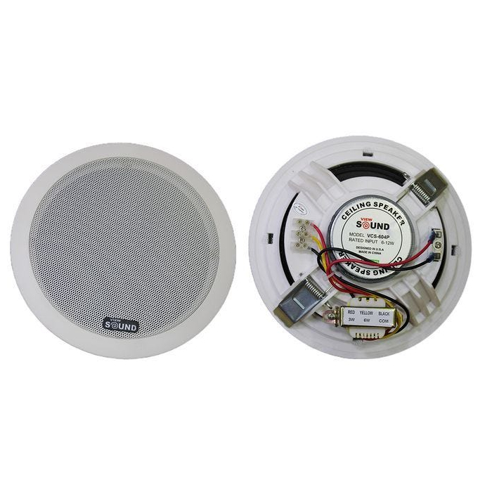 سماعه سقف فيو ساوند، 6 بوصة، VCS-604P - أبيض