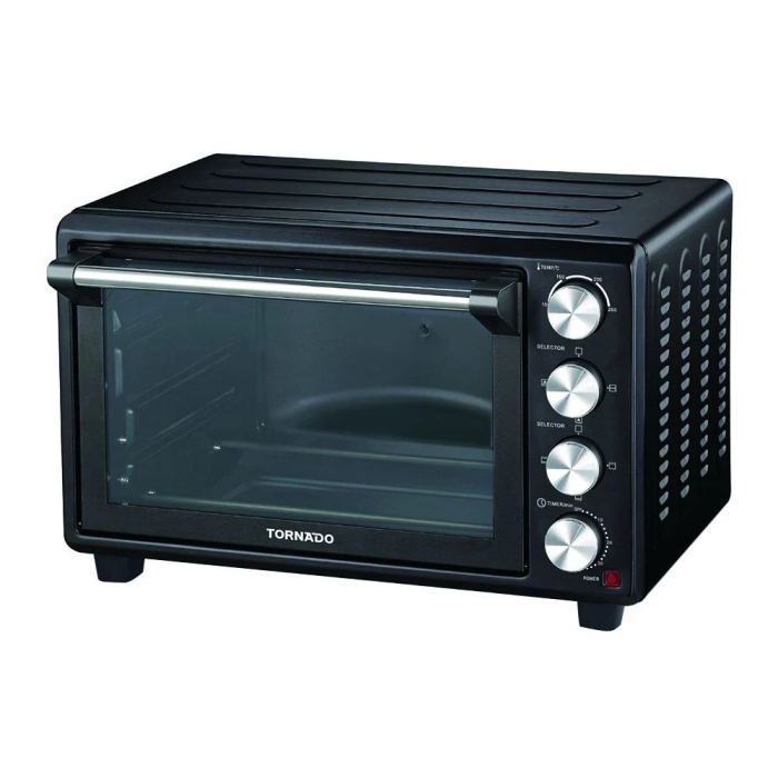 فرن تورنيدو كهربائي مع شواية، سعة 49 لتر، 1800 وات، TEO-49KD-BK - أسود