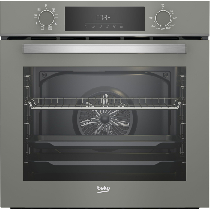 فرن كهرباء بلت ان بيكو بشواية، 60 سم، 72 لتر، رمادي - BBIM17300MGD