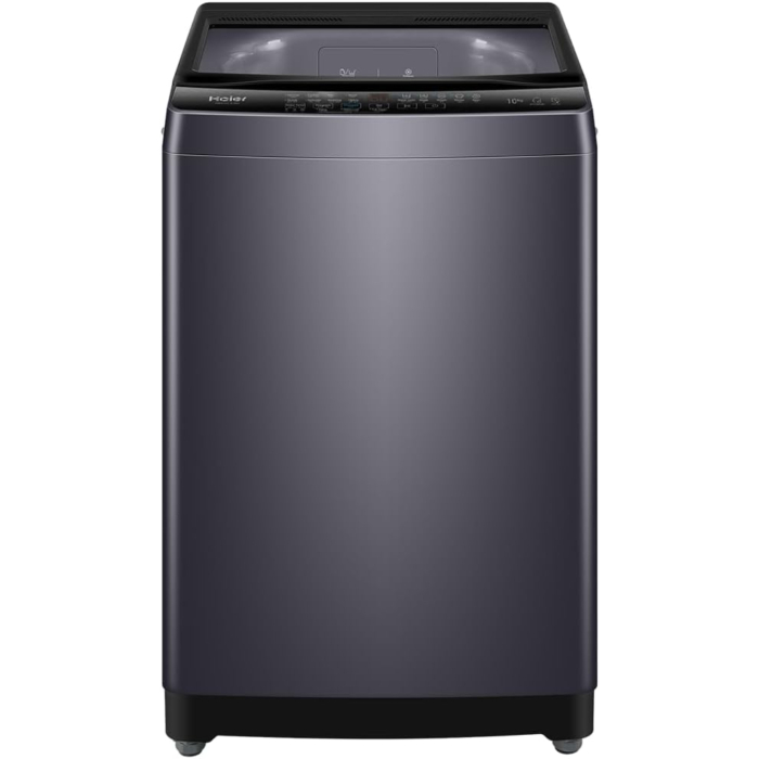 غسالة هاير تحميل علوي أوتوماتيك، سعة 10 كجم، HWM100-316S8 - فضي داكن