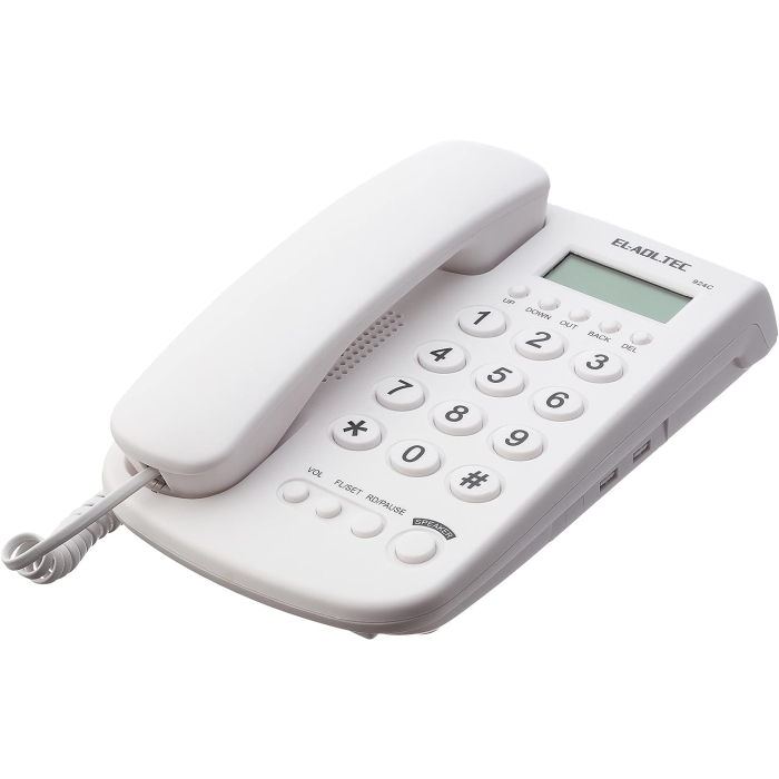 تليفون ارضي العدل تك سلكي، أبيض - 924C