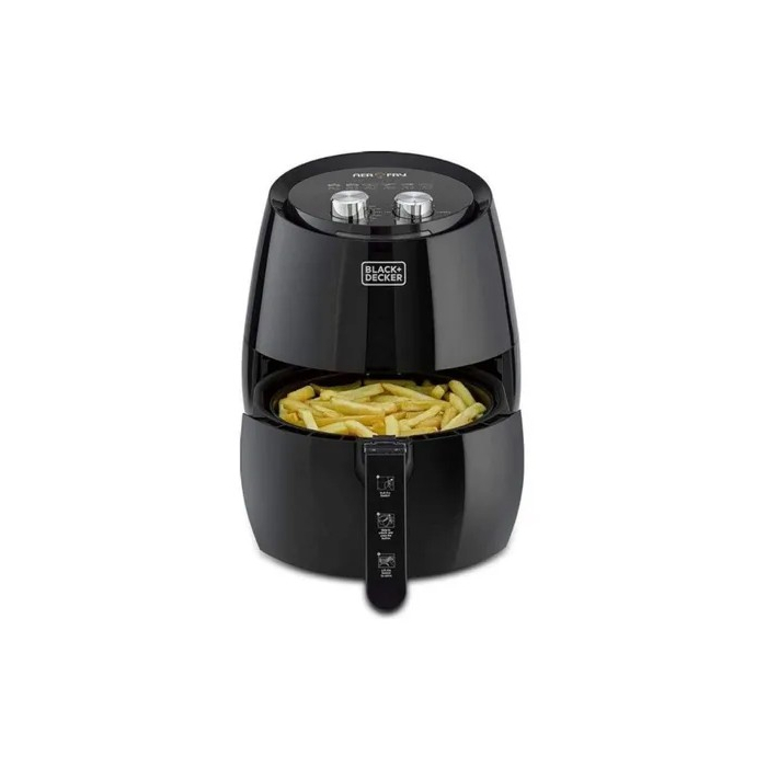 قلاية بدون زيت بلاك اند ديكر، 4.5 لتر، AF350-B5 - أسود (ضمان دولي) 