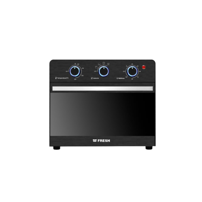 قلاية بدون زيت فرن فريش، 25 لتر، 1600 وات، مروحتين، F-25PB - أسود