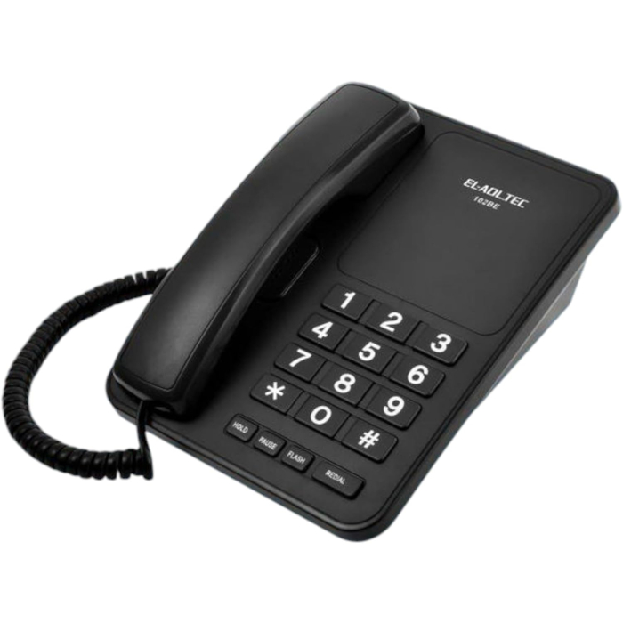 تليفون ارضي سلكي العدل تك، 102BE - اسود