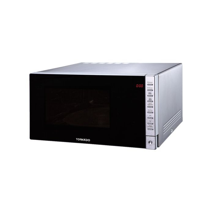 ميكروويف تورنيدو مع شواية، سعة 25 لتر، 900 وات، TMD-25GE-S - سيلفر