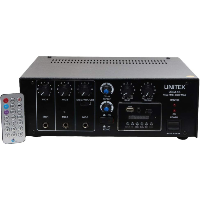 USSA-45EU امبليفاير يونيتكس بلوتوث - أسود