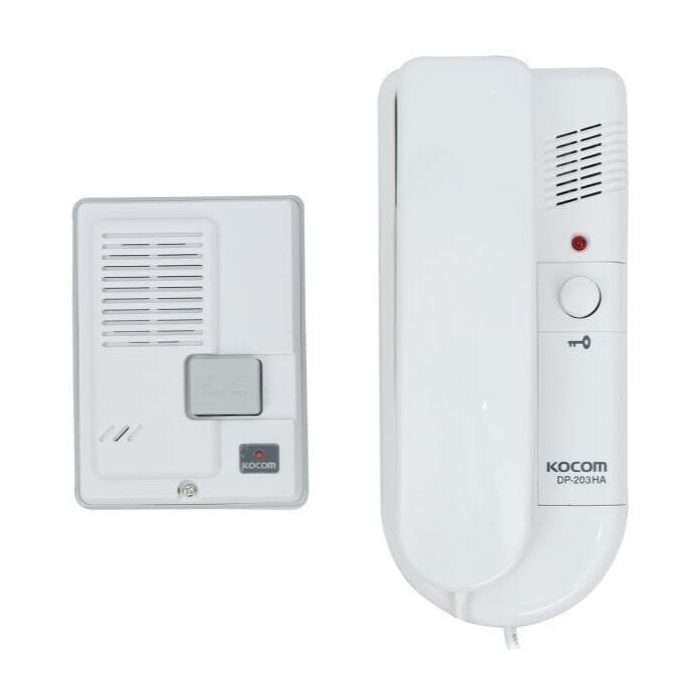 انتركم للاتصال الداخلي كوكوم، خط 1، موديل KDP-203HA/DS-2D - ابيض