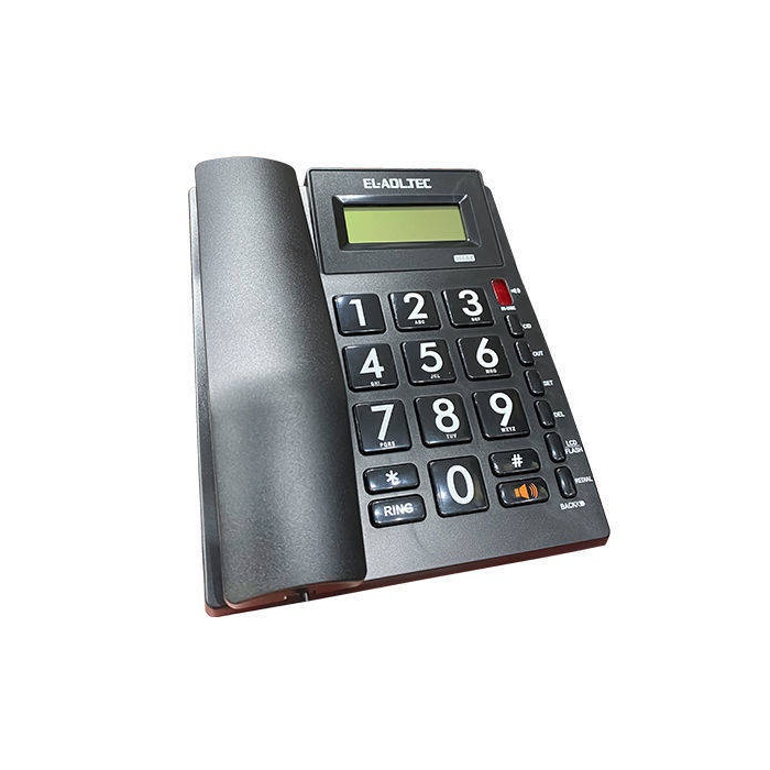 تليفون ارضي سلكي العدل تك، 300BE - اسود