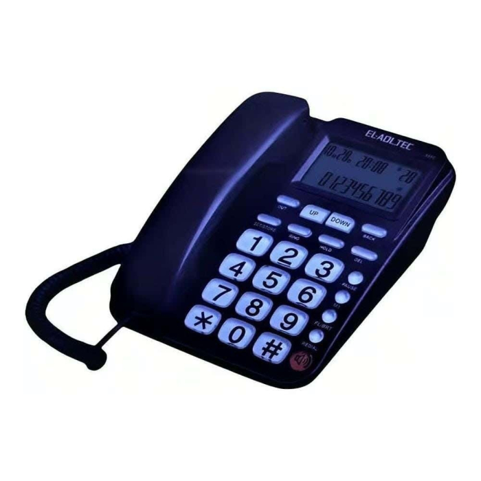 تليفون ارضي سلكي الكاتيل، اسود - 555C