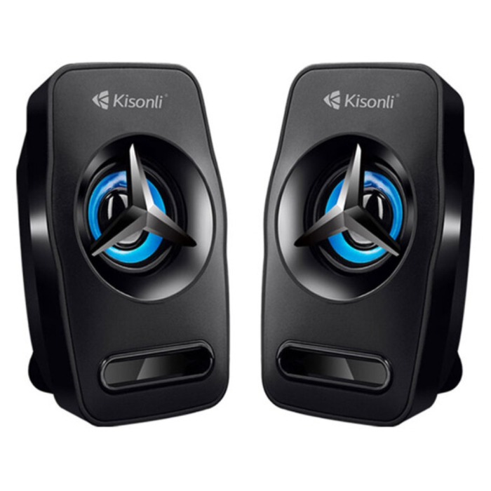 سماعة كومبيوتر كيسونلي سلكية، قطعتين، L-3030 - اسود