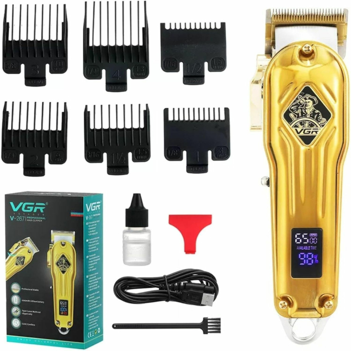 ماكينة حلاقة في جي آر قابلة للشحن، V-267 - ذهبي