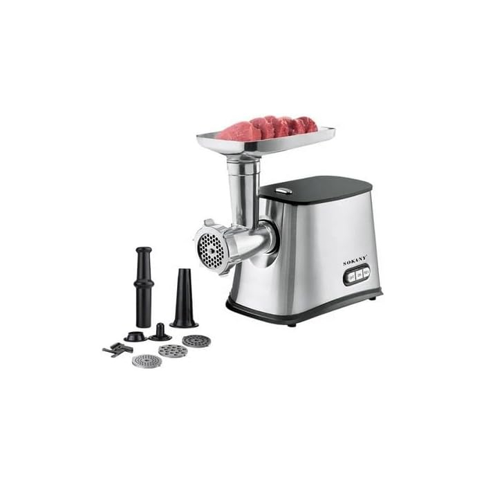 مفرمة لحم سوكاني، 3300 وات، فضي - SK-06032