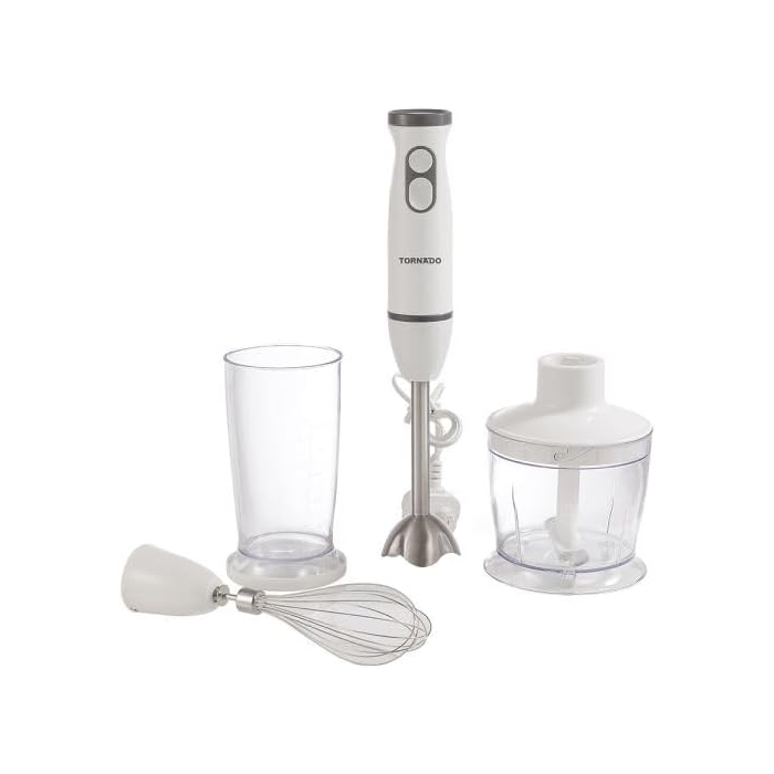 خلاط يدوي متعدد الاستخدام تورنيدو، 700 مل، 500 وات، HB-500T - ابيض