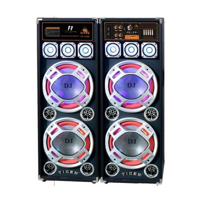 نظام سماعات صب ووفر تايجر، سماعتين، موديل TG-14000 - اسود