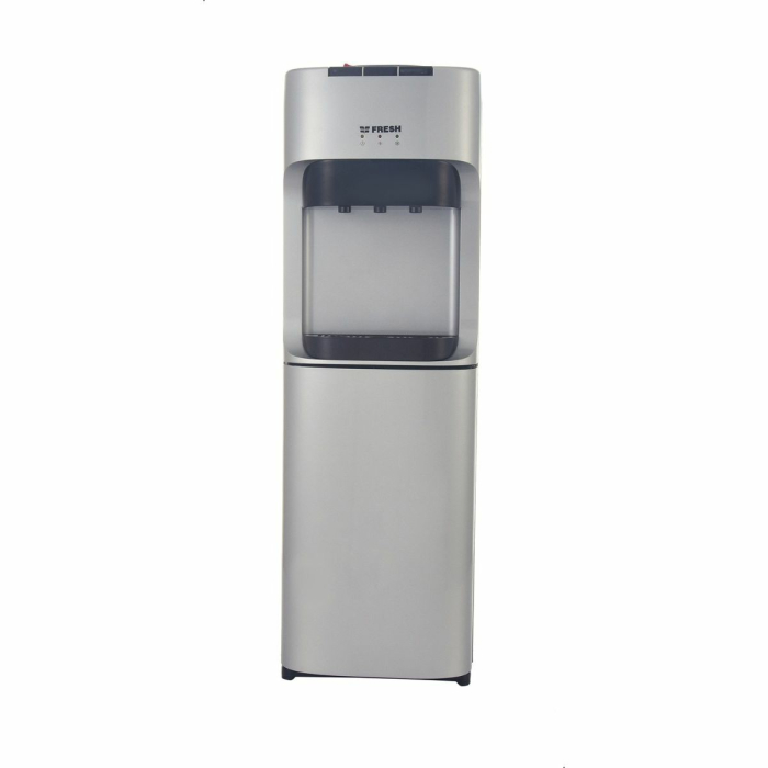 مبرد مياه فريش ساخن وبارد وعادي مع ثلاجة، 3 حنفيات، FW-16BRS - فضي