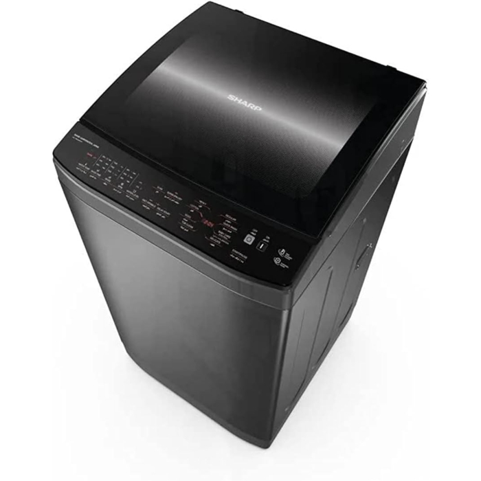 غسالة شارب تحميل علوي أوتوماتيك بطلمبة، سعة 9 كجم، ES-TN09GDSP - فضي غامق