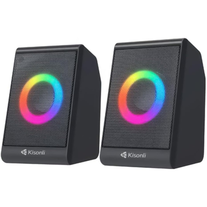 سماعة كومبيوتر كيسونلي سلكية، قطعتين، X12 - اسود