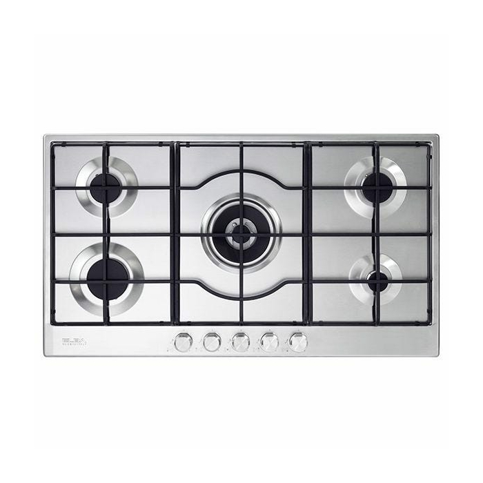 مسطح غاز البا بلت ان ELIO، مقاس 90 سم، 5 شعلات، ستانلس ستيل - 95-545