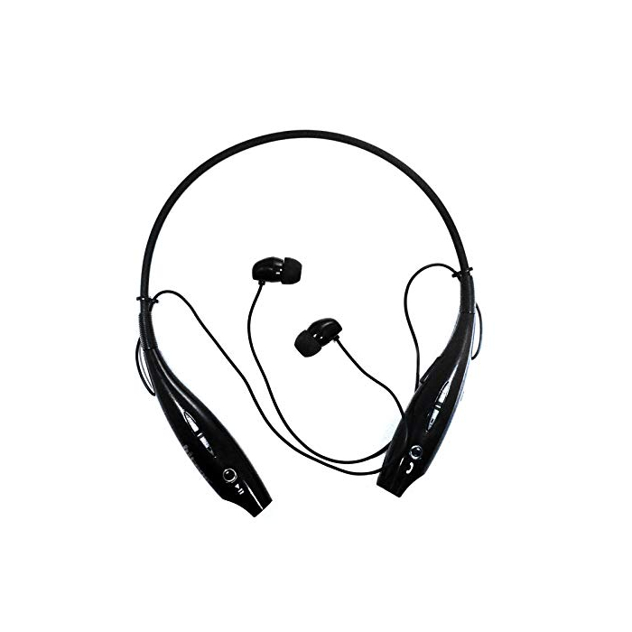 سماعة اذن لاسلكية بميكروفون ال جى، HBS-730 - اسود