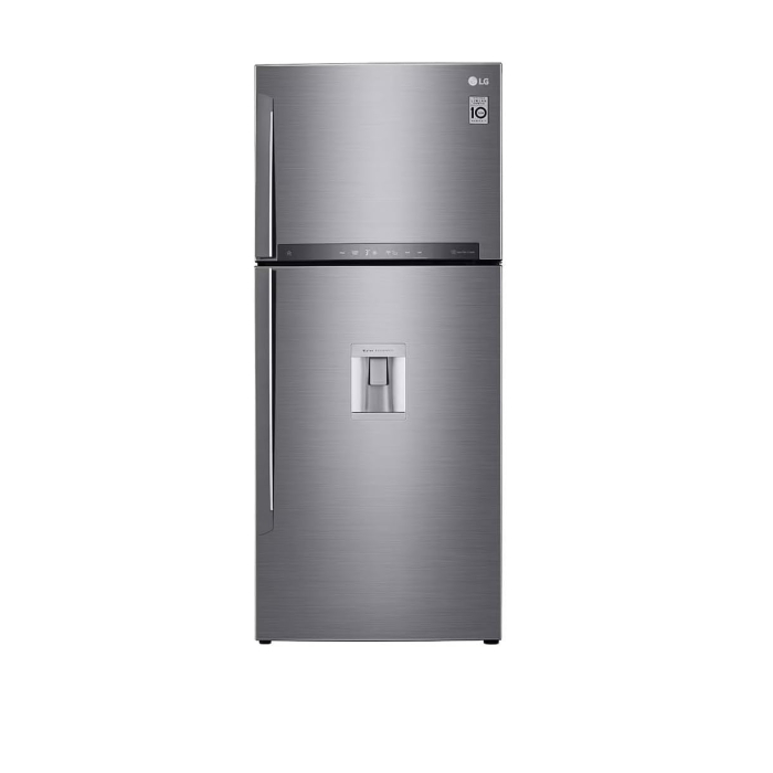 ثلاجة نوفروست ال جي، 2 باب، 592 لتر، GR-F882HLHM - فضي