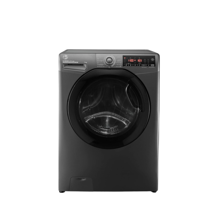 غسالة هوفر فول أوتوماتيك، سعة 7 كجم، إنفرتر، H3WS17TMF3R-ELA - فضي