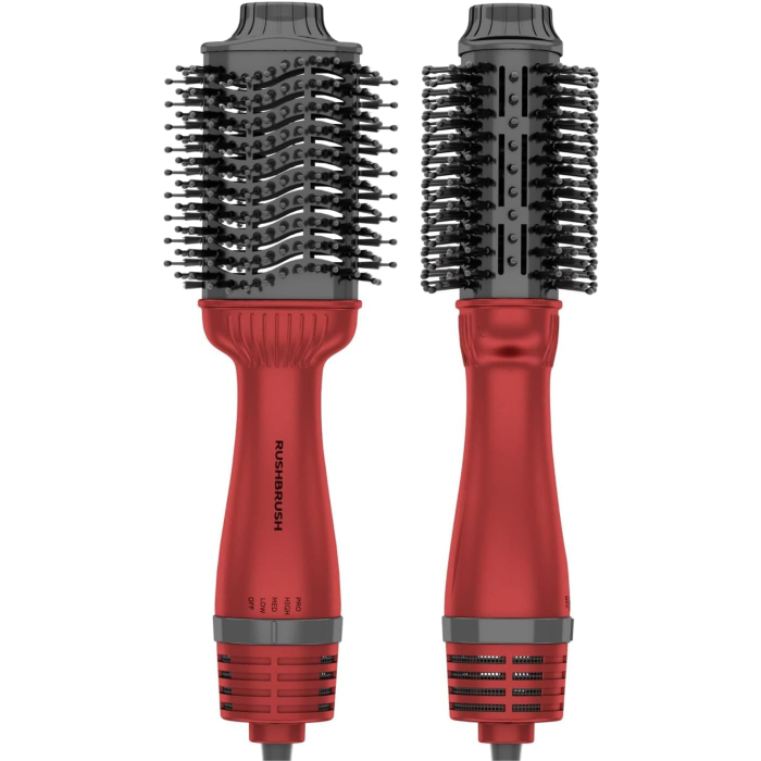 فرشاة شعر راش براش أيونية 1400 واط V3 PRO - أحمر وأسود