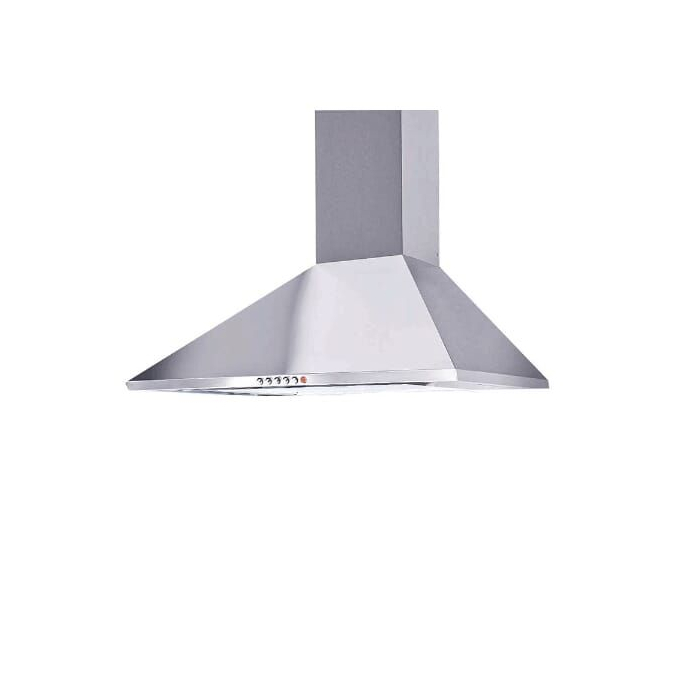 شفاط هرمي بلت ان بمدخنة جليم، مقاس 90 سم، 770 متر مكعب/ساعة، ستانلس - GHP980IX