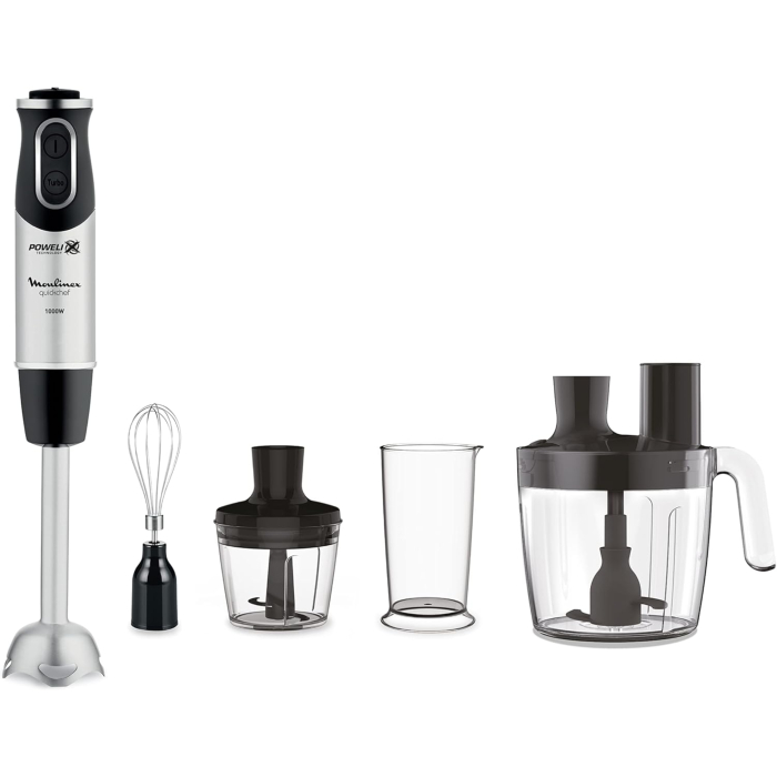 هاند بليندر مولينكس كويك شيف، 1000 وات، DD65J810 - فضي أسود