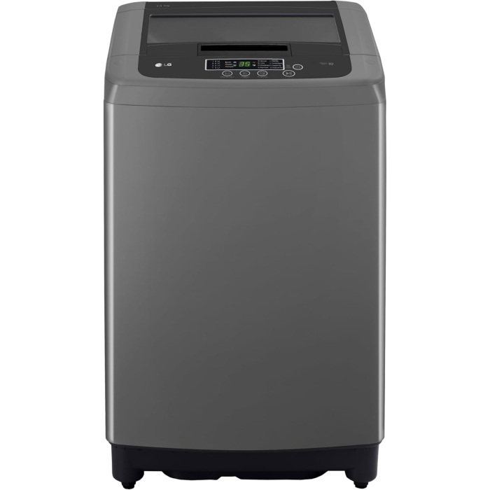 غسالة إل جي تحميل علوي أوتوماتيك بتكنولوجيا الذكاء الاصطناعي، سعة 11 كجم، T1164NEHGB - رمادي غامق