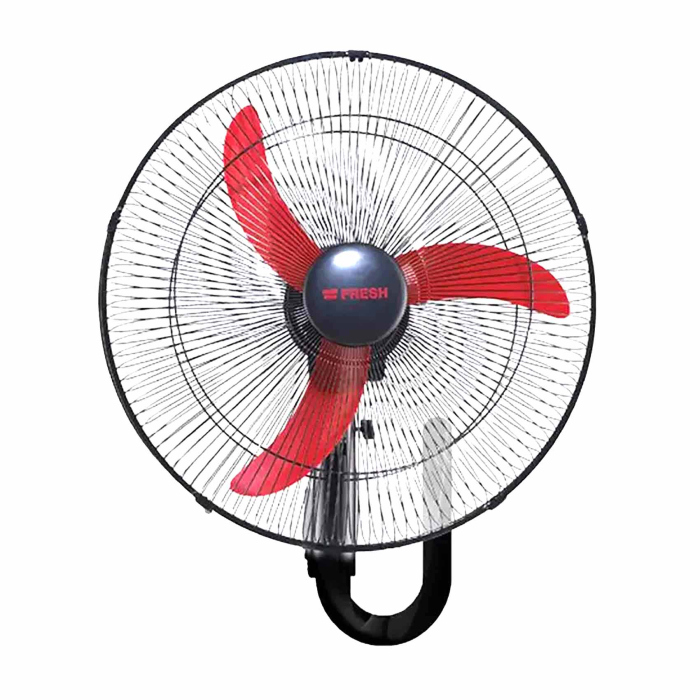 مروحة حائط فريش، 18 بوصة - أسود أحمر