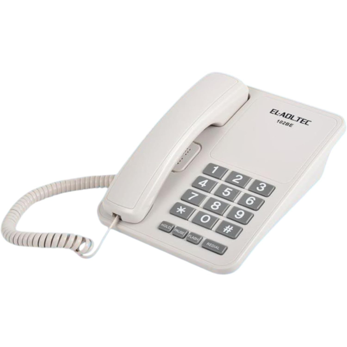 تليفون ارضي سلكي العدل تك، 102BE - ابيض