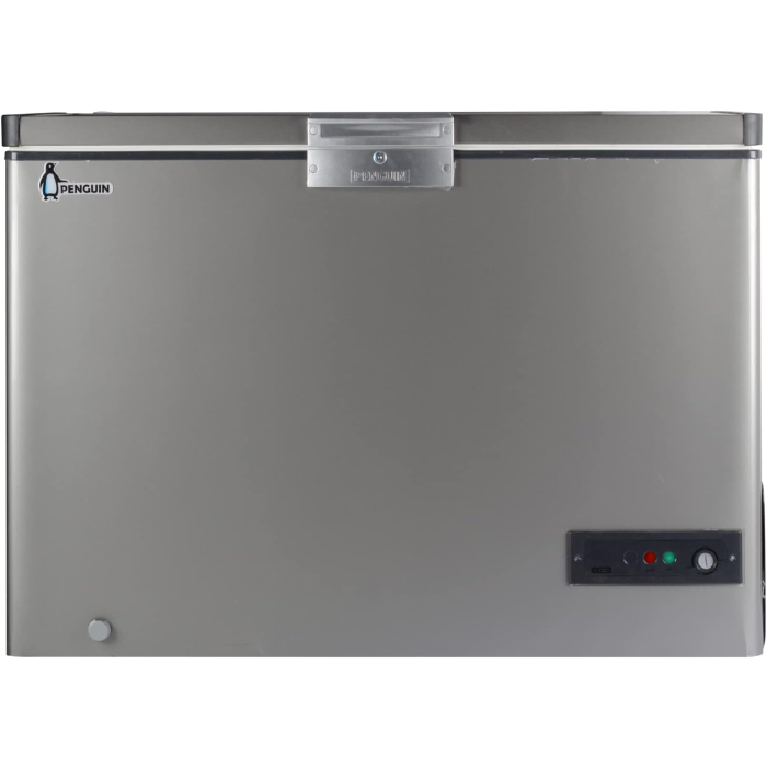 ديب فريزر أفقي بينجوين، ديفروست، 350 لتر، ES390-L - فضي