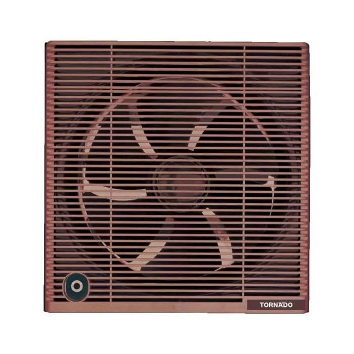 شفاط حمام تورنيدو بشبكة للحماية والخصوصية، مقاس 30 سم، بني- TVS-30NM