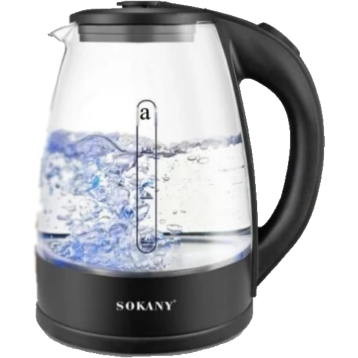 غلاية سوكاني زجاج  1.8 لتر 1500 واط - SK-09068
