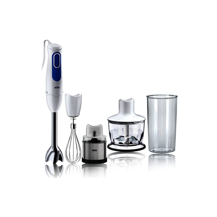 خلاط يدوي براون مالتي كويك 3 سبايس، 700 واط، MQ 3038 WH - ابيض (ضمان دولي)