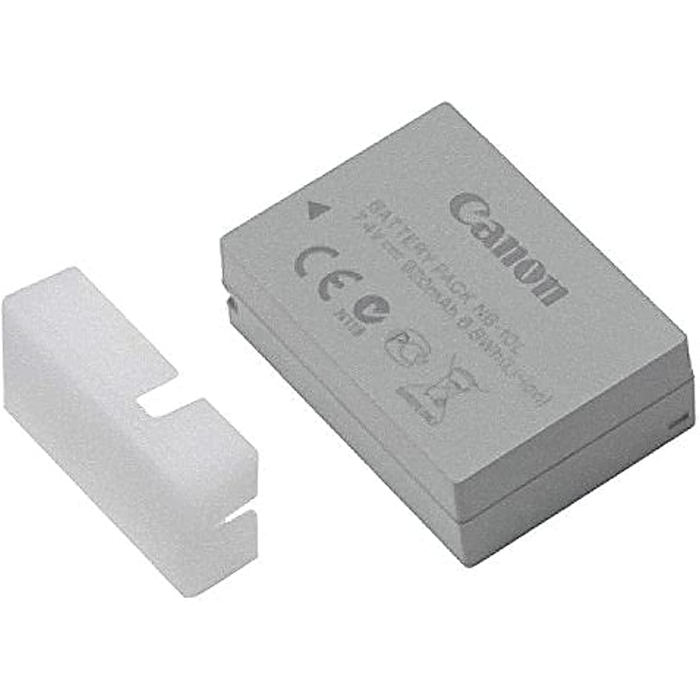بطارية كاميرا كانون ليثيوم أيون قابلة لإعادة الشحن، 920 مللي امبير، NB-10L - رمادي
