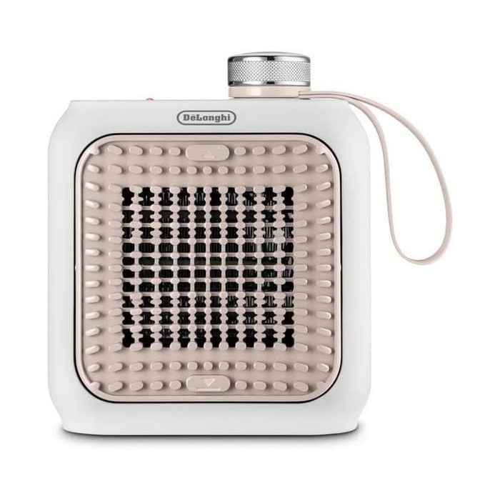 دفاية بمروحة ديلونجي Capsule Desk Ceramic، بقوة 360 وات، بينك - HFX10B03.PK